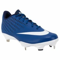 Nike Lunar Vapor Ultrafly Elite 2 Men's Low Metal Baseball Cleats - Gym Blue/White/Midnight Navy