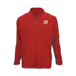 Marucci 'M Logo' Long Sleeve 1/4 Zip Performance Top