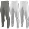Marucci Excel Piped Youth Baseball Pants Double-Knit Open-Bottom Pants MAPTEXLPIPY