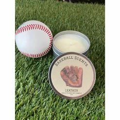 Bases Loaded Baseball Scents 4OZ Glove Leather Candle