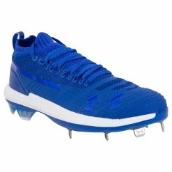 Under Armour Harper 3 ST Men's Low Metal Baseball Cleats - Royal/White